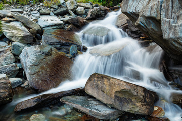 Bhagsu waterfall in Bhagsu, Himachal Pradesh, India