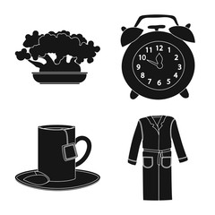 Vector illustration of dreams and night symbol. Set of dreams and bedroom stock vector illustration.