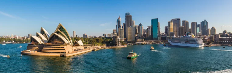 Poster Im Rahmen Sydney Skyline-Panorama 1 © LHJ PHOTO
