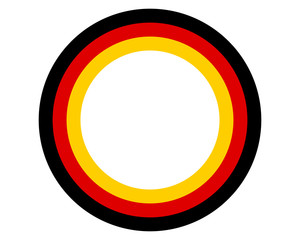 Obraz premium Deutsche Fahne mit Textfreiraum