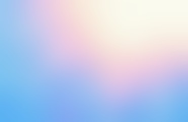 Shiny wonderful sky abstract background. Yellow pink blue iridescent gradient defocus pattern. Amazing dreaming heaven illustration.