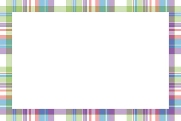 Rectangle borders and Frames vector. Border pattern geometric vintage frame design. Scottish tartan plaid fabric texture. Template for gift card, collage, scrapbook or photo album and portrait.