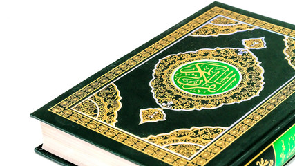 Islamic Concept - Isolated close up the holy Quran