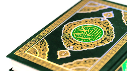 Islamic Concept - Isolated close up the holy Quran
