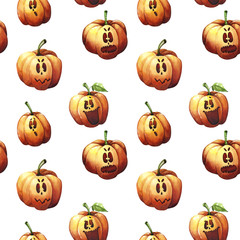 Watercolor halloween pattern