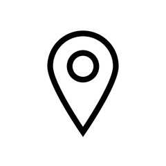 Placeholder flat symbol or location vector icon