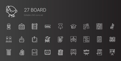 board icons set