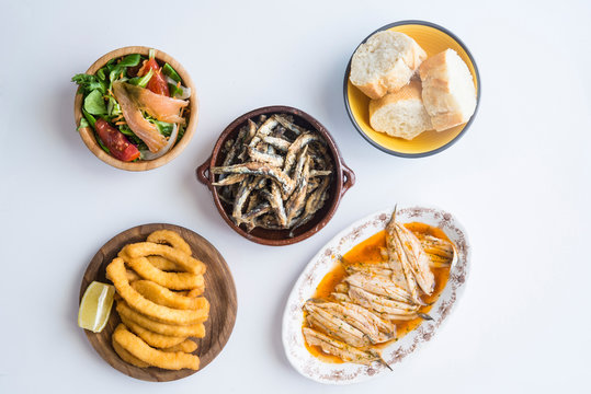 variety of fish typical spanish