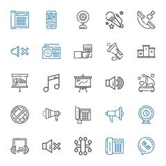 speaker icons set