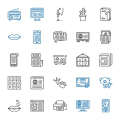 print icons set
