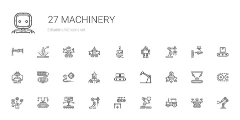 Fototapeta na wymiar machinery icons set