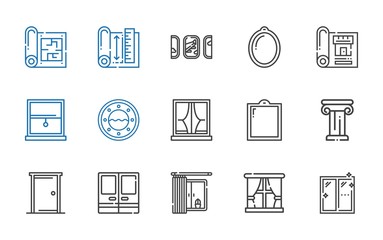 architectural icons set