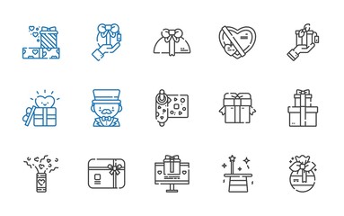surprise icons set