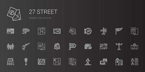 street icons set