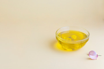Oil of olive and garlic