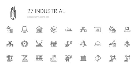 industrial icons set