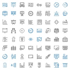 presentation icons set