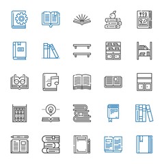 encyclopedia icons set