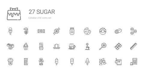 sugar icons set