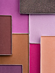 Fototapeta premium Eyeshadow palette background.