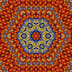 abstract fractal hexagon pattern