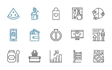 market icons set