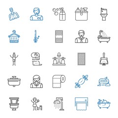 toilet icons set