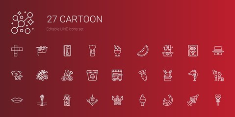 cartoon icons set
