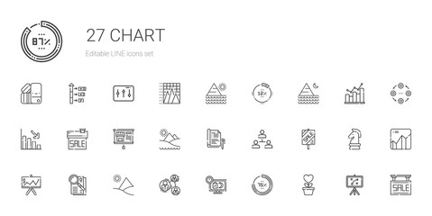 Fototapeta na wymiar chart icons set