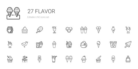flavor icons set
