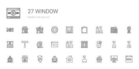 Fototapeta na wymiar window icons set