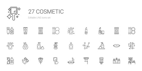 cosmetic icons set