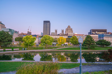 Obraz premium Old town Montreal in the morning, Canada