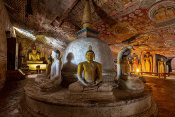 Dambulla historical cave temple in Sri Lanka