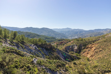 Fototapeta na wymiar landscape of the Rambla de Hirmes area in Beninar (Spain)
