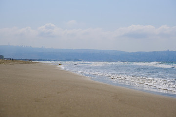 The beach of the Mediterranean sea
