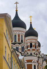 Fototapeta na wymiar View of the Alexander Nevsky Cathedral in Tallinn.