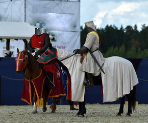 13th-century knights in armor