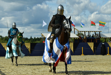 13th-century knights in armor