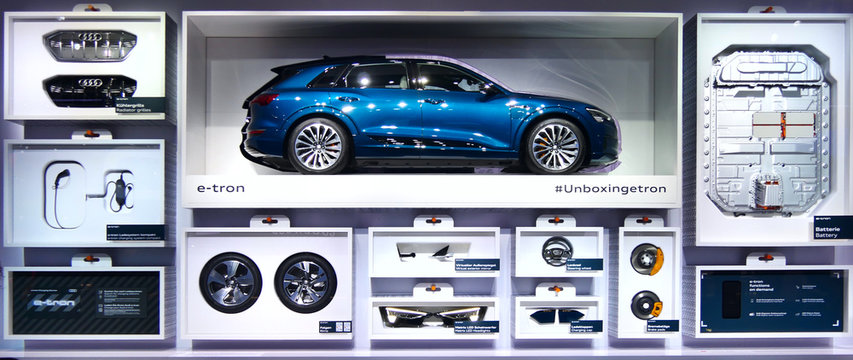  New Audi e-tron car showcased at the Frankfurt IAA Motor Show
