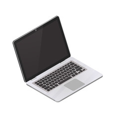 Vector isometric laptop isolated on a white background. Detailed isometric icon