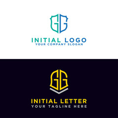 Obraz premium Modern graphic design set logo, Inspirational GG logo design for all companies. -Vectors
