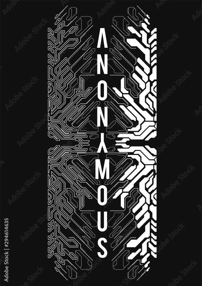 Poster cyberpunk futuristic poster. tech abstract poster template with hud elements. modern flyer for web a