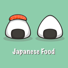 Japanese food. Traditional japanese food. Vector illustration.
