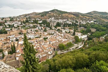 View of Granada city. Andalisia. Spain.