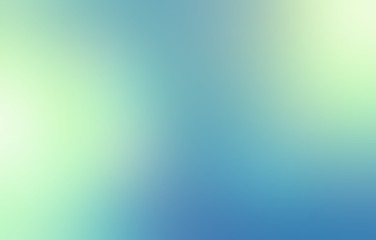 Blue turquoiswe green cyan gradient defocus pattern. Blurred flare abstract background. Exquisite delicate shiny random illustration. Wonderful empty template.