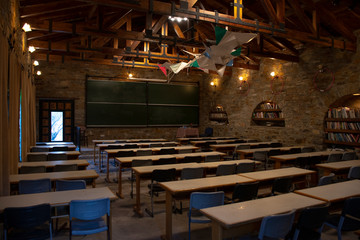 Nesin Mathematics Village Classroom. At Sirince