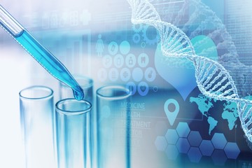 Science laboratory test tubes , laboratory equipment