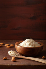 almond flour. healthy ingredient for keto paleo gluten-free diet