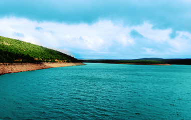 tropical island in the sea